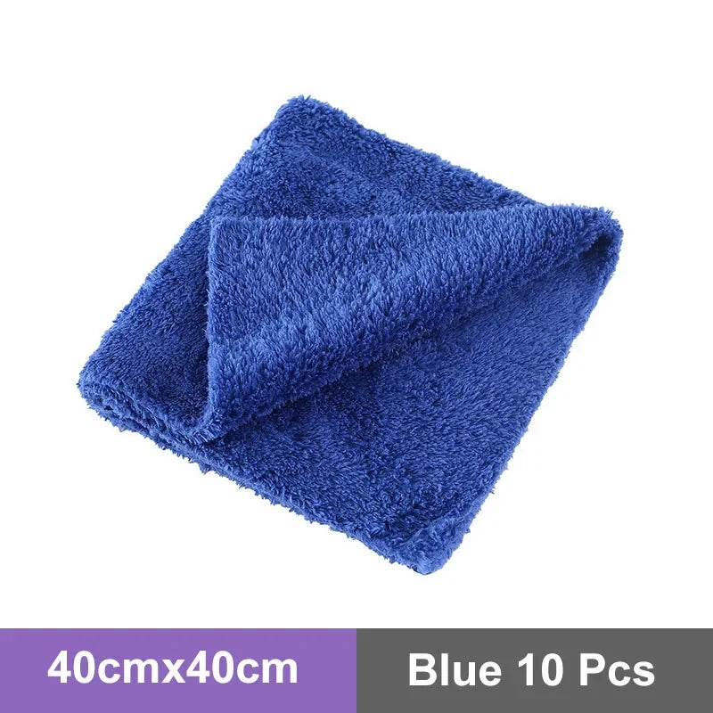 3,5, or 10Pcs Microfiber Car Wash Towels40X40Cm