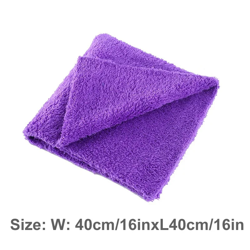 3,5, or 10Pcs Microfiber Car Wash Towels40X40Cm 