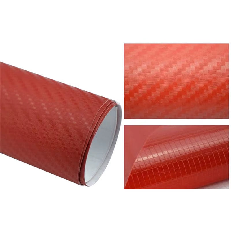 3D Carbon Fiber Vinyl Car Wrap Sheet Roll Film 152/127Cm