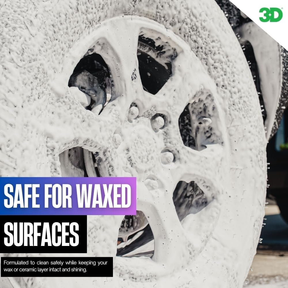 Wash N Wax Car Wash Soap - Ph Balanced, Easy Rinse, Scratch Free Soap with Wax Protection - 1 Gallon