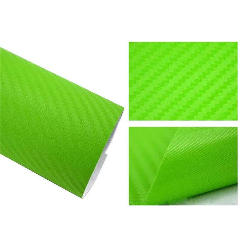 3D Carbon Fiber Vinyl Car Wrap Sheet Roll Film 152/127Cm