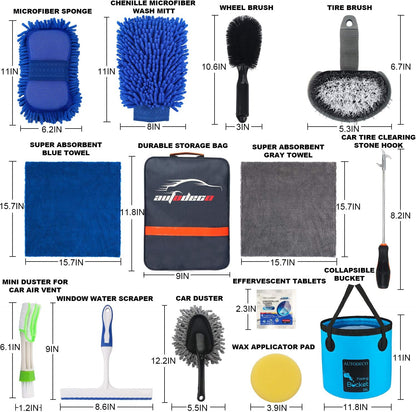 22Pcs Car Wash Cleaning Tools Kit