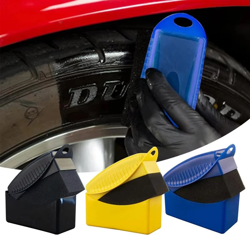 Premium Car Wheel Polishing & Waxing Sponge Brush with Protective Cover