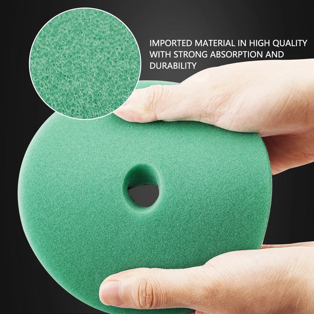 Flat Beveled Edge Sponge Buffing Polishing Pads