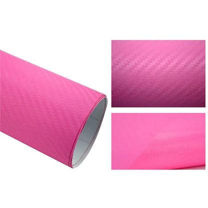 3D Carbon Fiber Vinyl Car Wrap Sheet Roll Film 152/127Cm