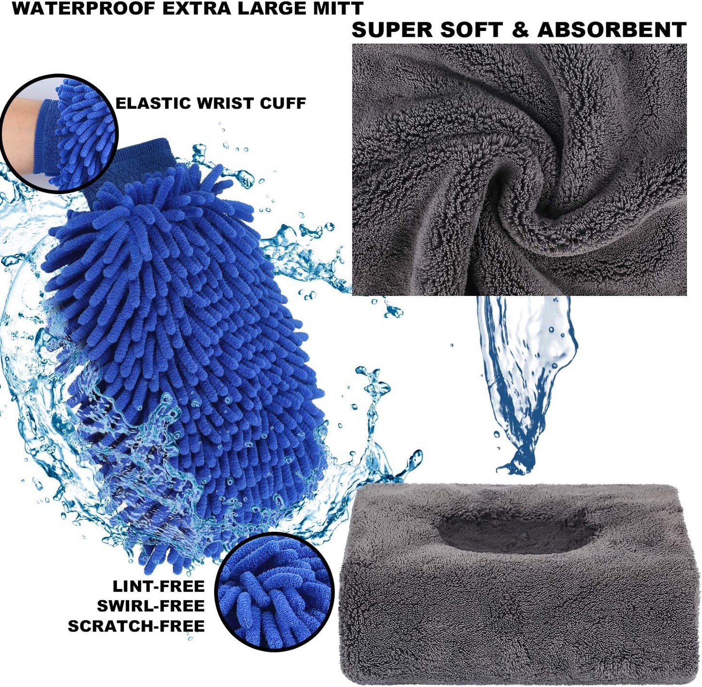 22Pcs Car Wash Cleaning Tools Kit