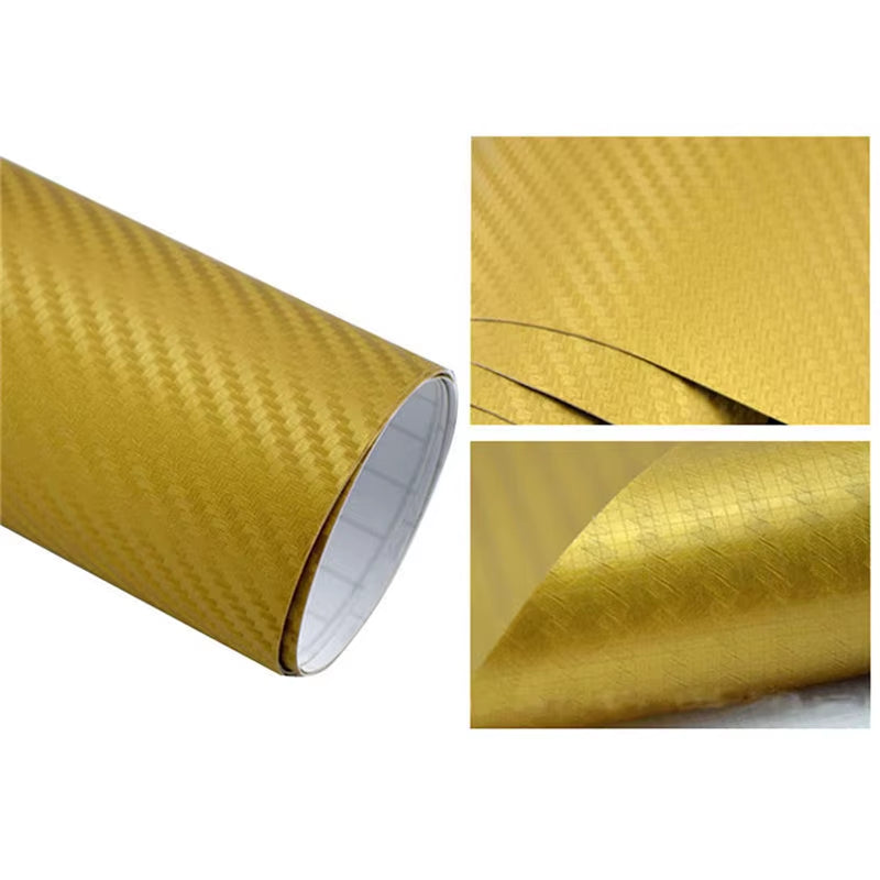 3D Carbon Fiber Vinyl Car Wrap Sheet Roll Film 152/127Cm