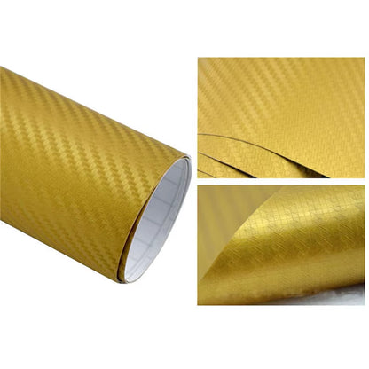 3D Carbon Fiber Vinyl Car Wrap Sheet Roll Film 152/127Cm