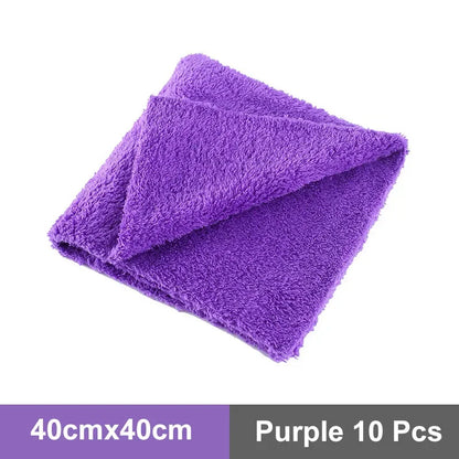 3,5, or 10Pcs Microfiber Car Wash Towels40X40Cm 