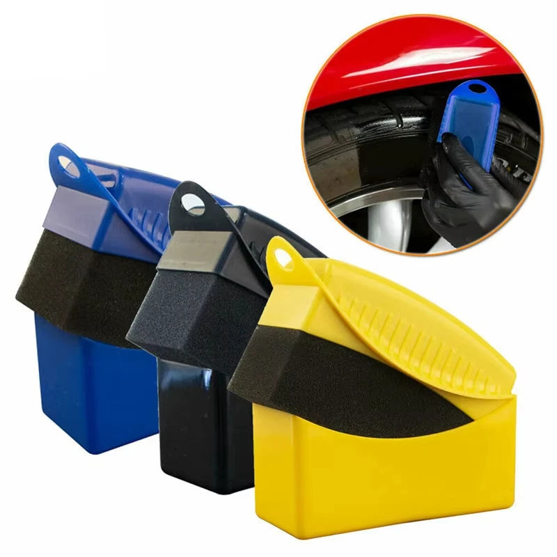 Premium Car Wheel Polishing & Waxing Sponge Brush with Protective Cover