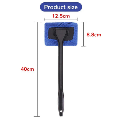 Car Window Cleaner Brush Kit, Windshield Cleaning Wash Tool Glass Wiper with Long Handle