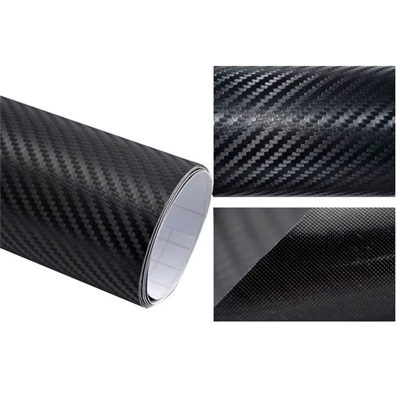 3D Carbon Fiber Vinyl Car Wrap Sheet Roll Film 152/127Cm