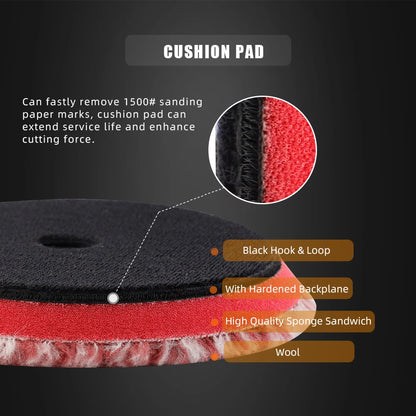Wool Polishing Car Paint Buffing Pad