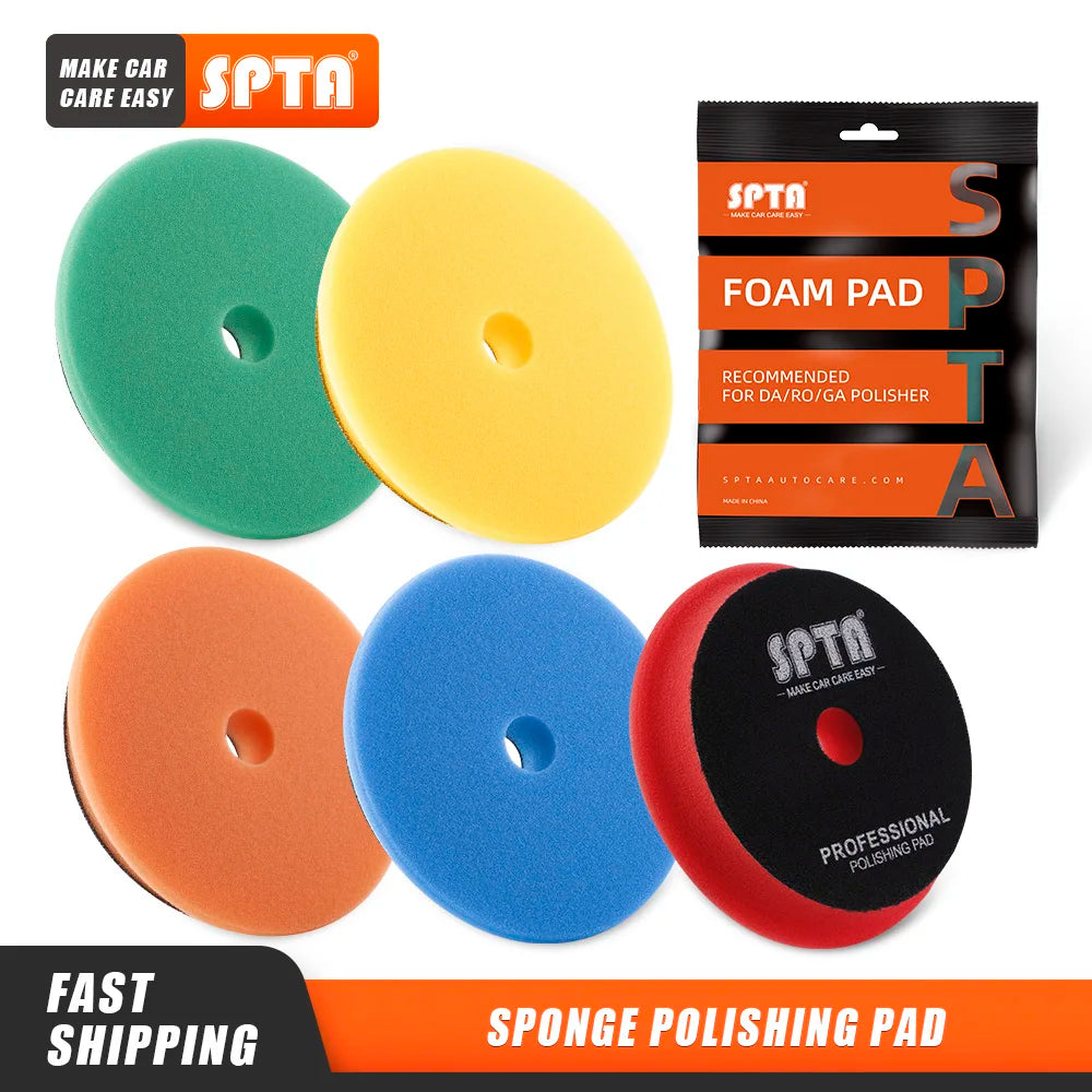 Flat Beveled Edge Sponge Buffing Polishing Pads