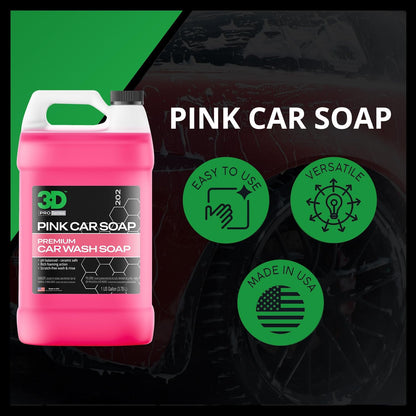 ( 3.8L) -  Pink Car Soap Car Wash & Cleaner Made in USA All Natural No Harmful Chemicals (Gallon)