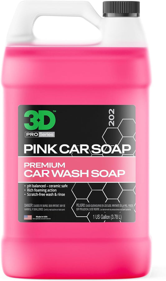 ( 3.8L) -  Pink Car Soap Car Wash & Cleaner Made in USA All Natural No Harmful Chemicals (Gallon)