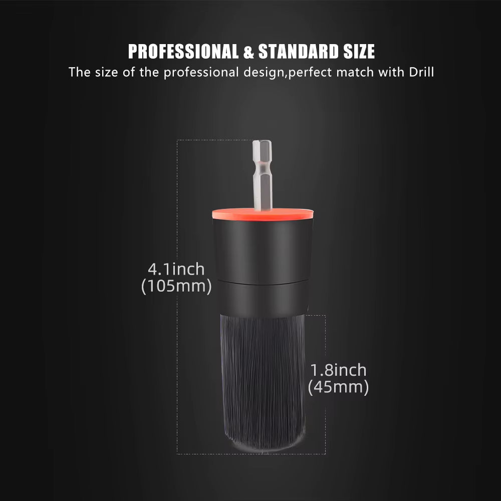 5PCS Mix Bristle Detail Brush Set for Cordless Drill