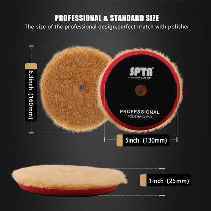  High Density Lambs Wool Polishing Pad