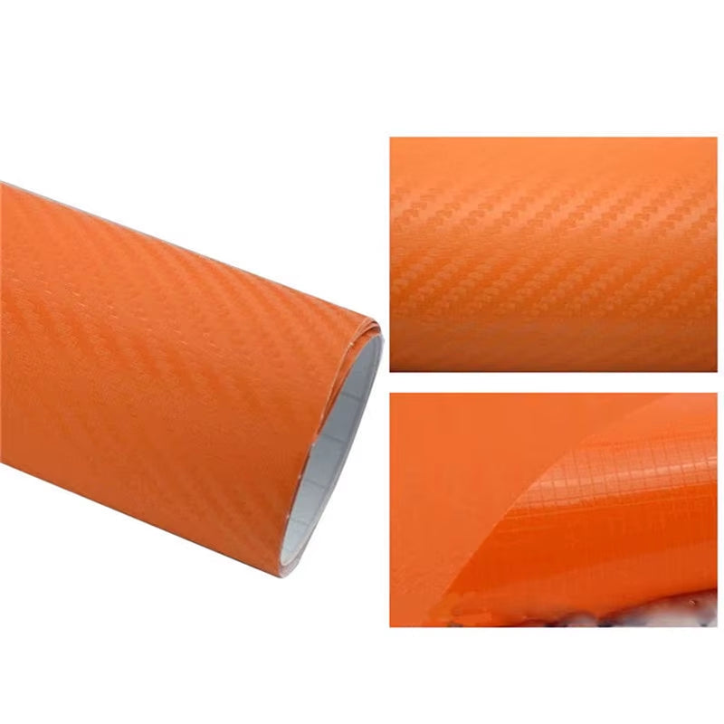 3D Carbon Fiber Vinyl Car Wrap Sheet Roll Film 152/127Cm