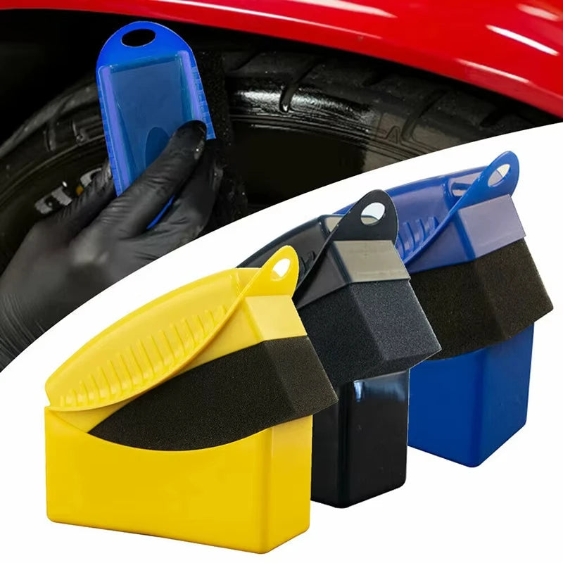 Premium Car Wheel Polishing & Waxing Sponge Brush with Protective Cover