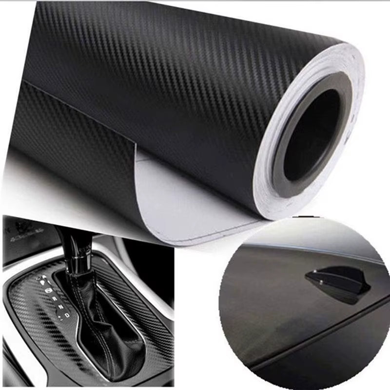 3D Carbon Fiber Vinyl Car Wrap Sheet Roll Film 152/127Cm