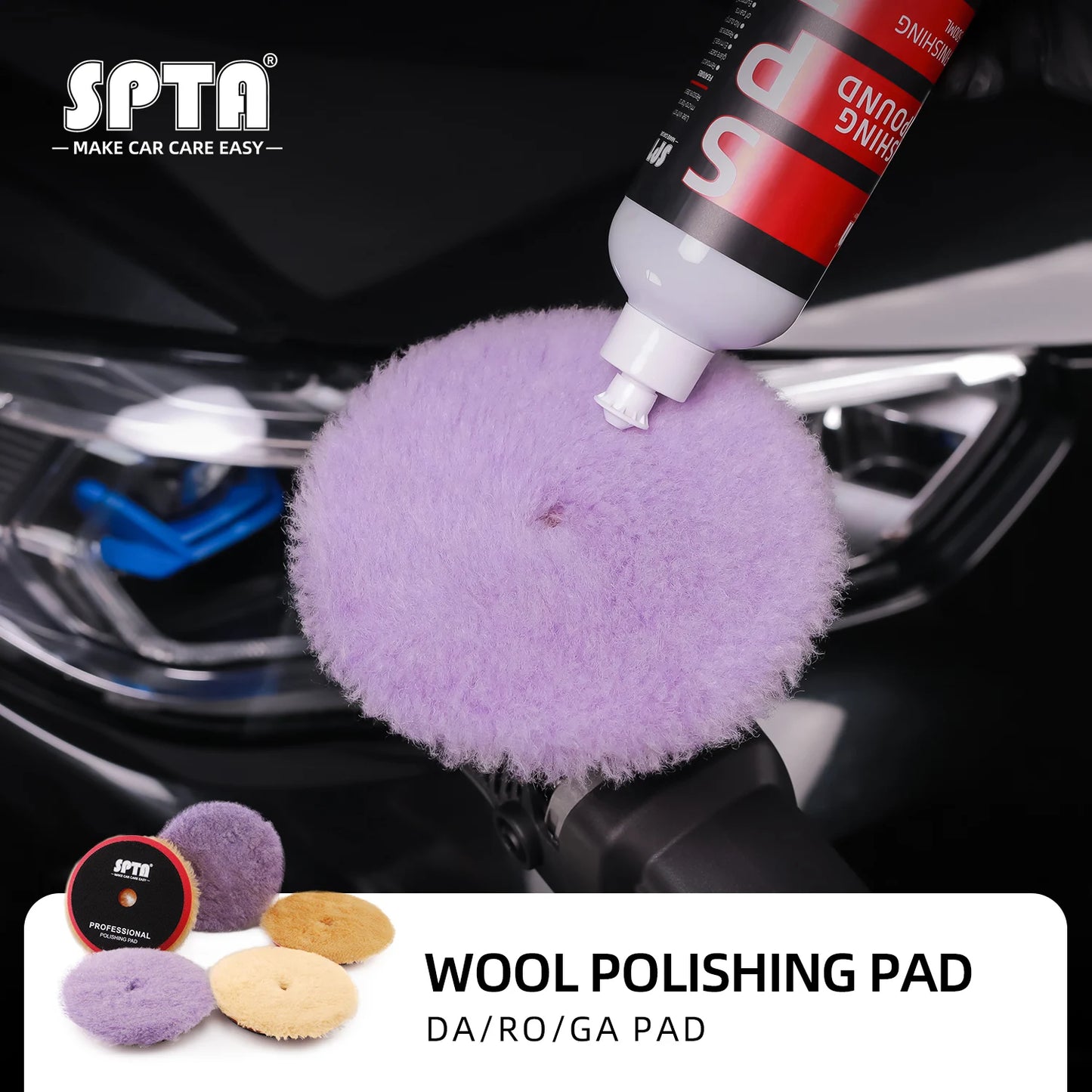  High Density Lambs Wool Polishing Pad