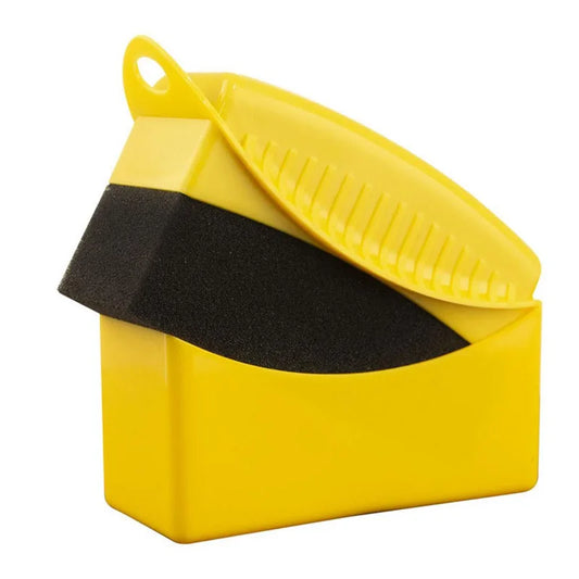 Premium Car Wheel Polishing & Waxing Sponge Brush with Protective Cover
