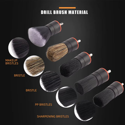 5PCS Mix Bristle Detail Brush Set for Cordless Drill