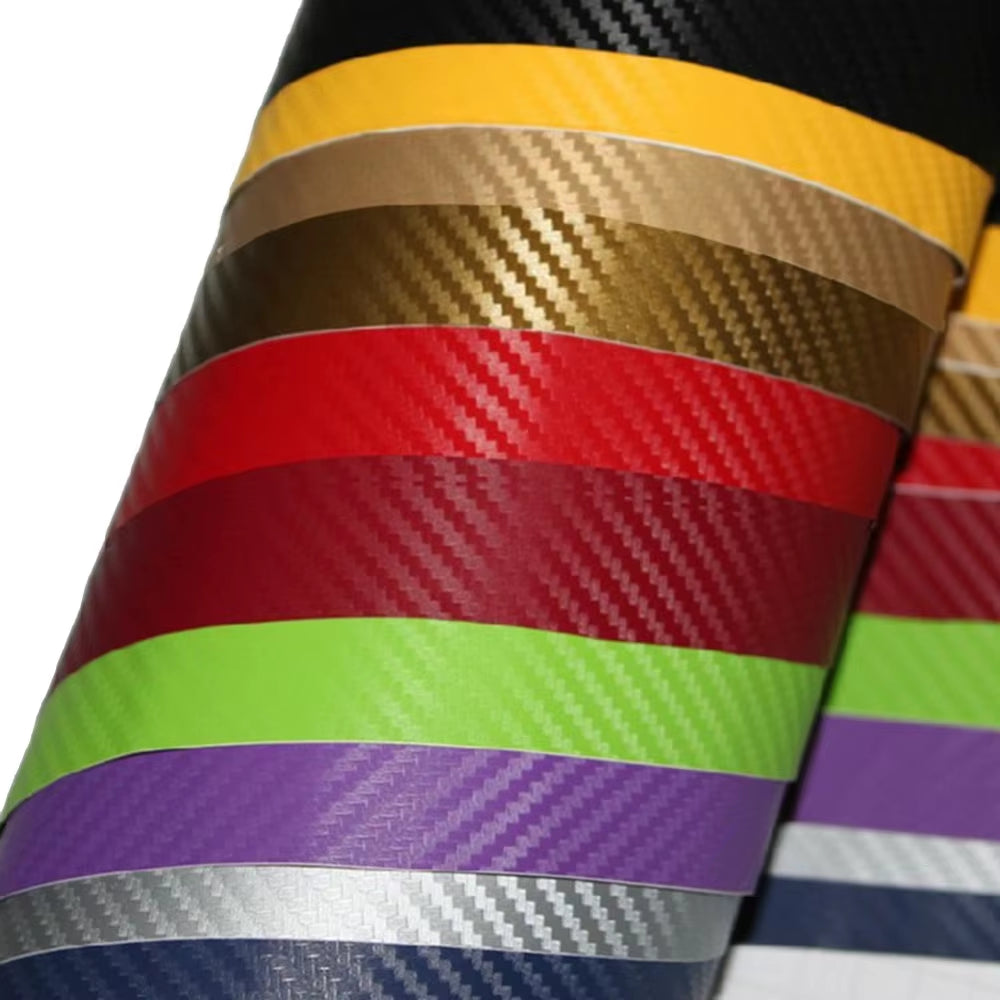 3D Carbon Fiber Vinyl Car Wrap Sheet Roll Film 152/127Cm